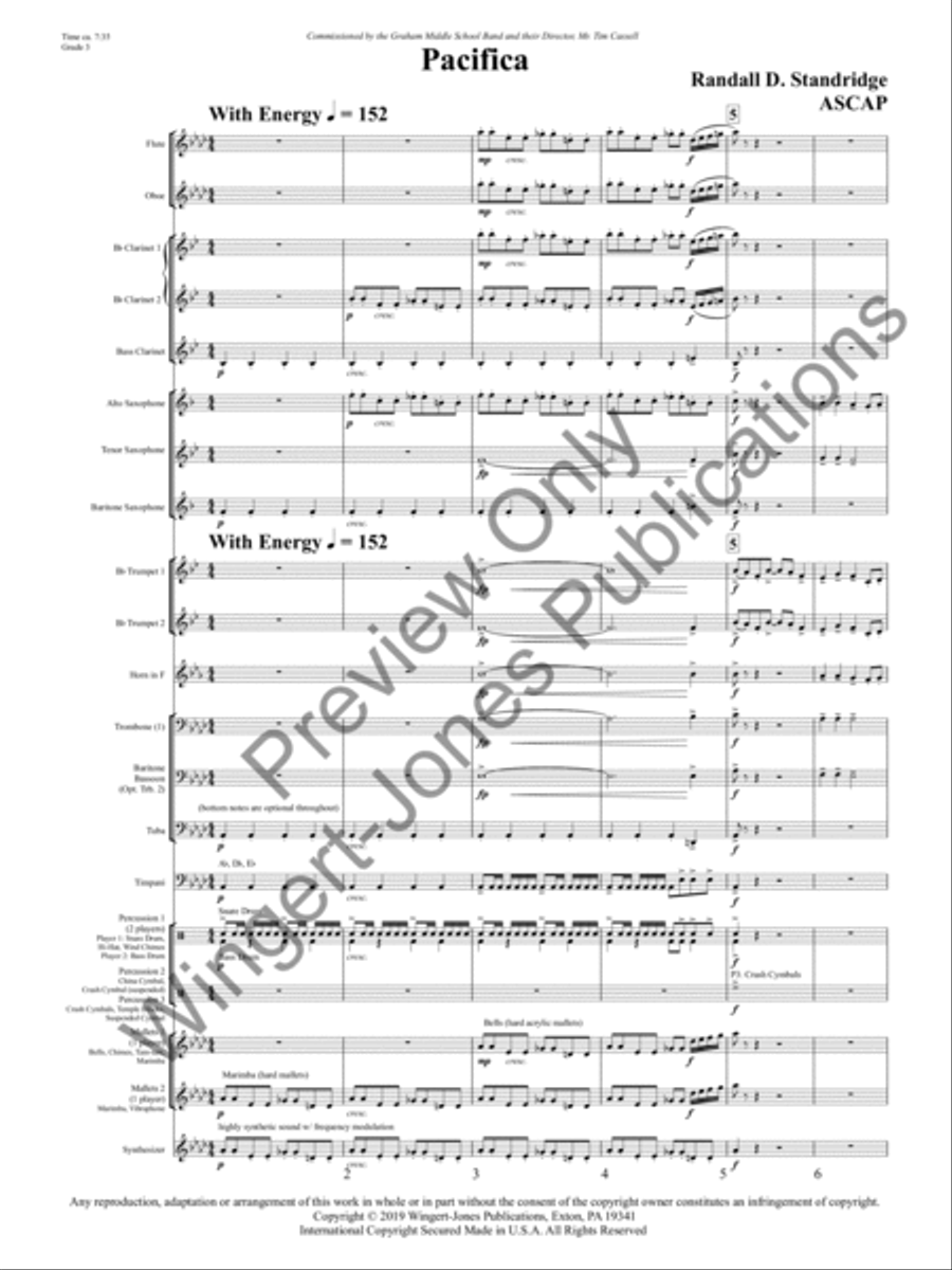 Pacifica Concert Band scores gallery preview page 4