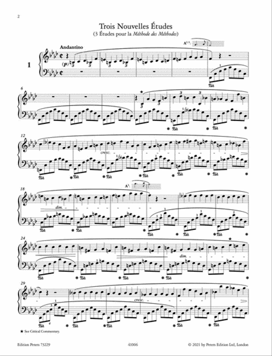 Trois Nouvelles Études for Piano Piano scores gallery preview page 5