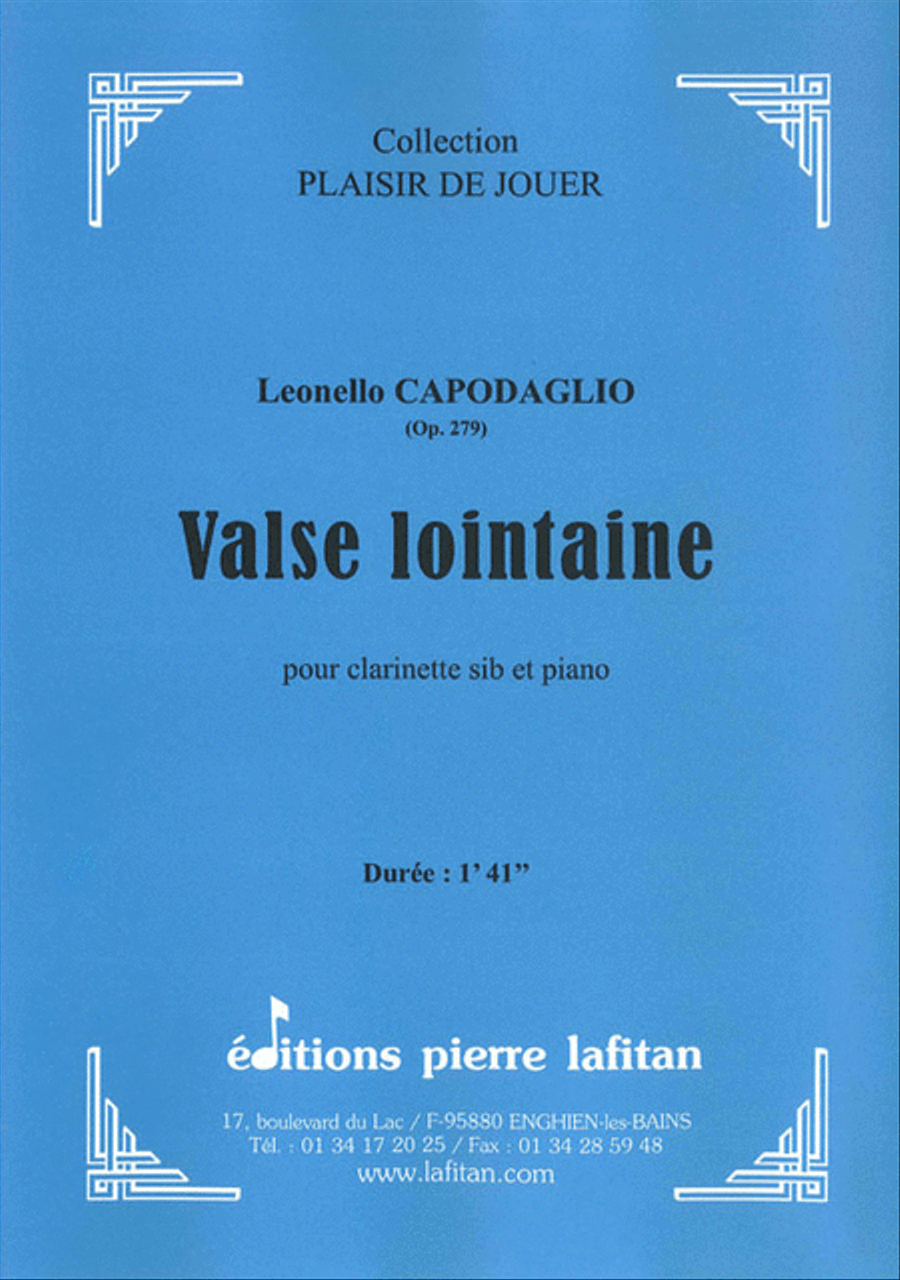 Valse Lointaine Clarinet Solo scores gallery preview page 1