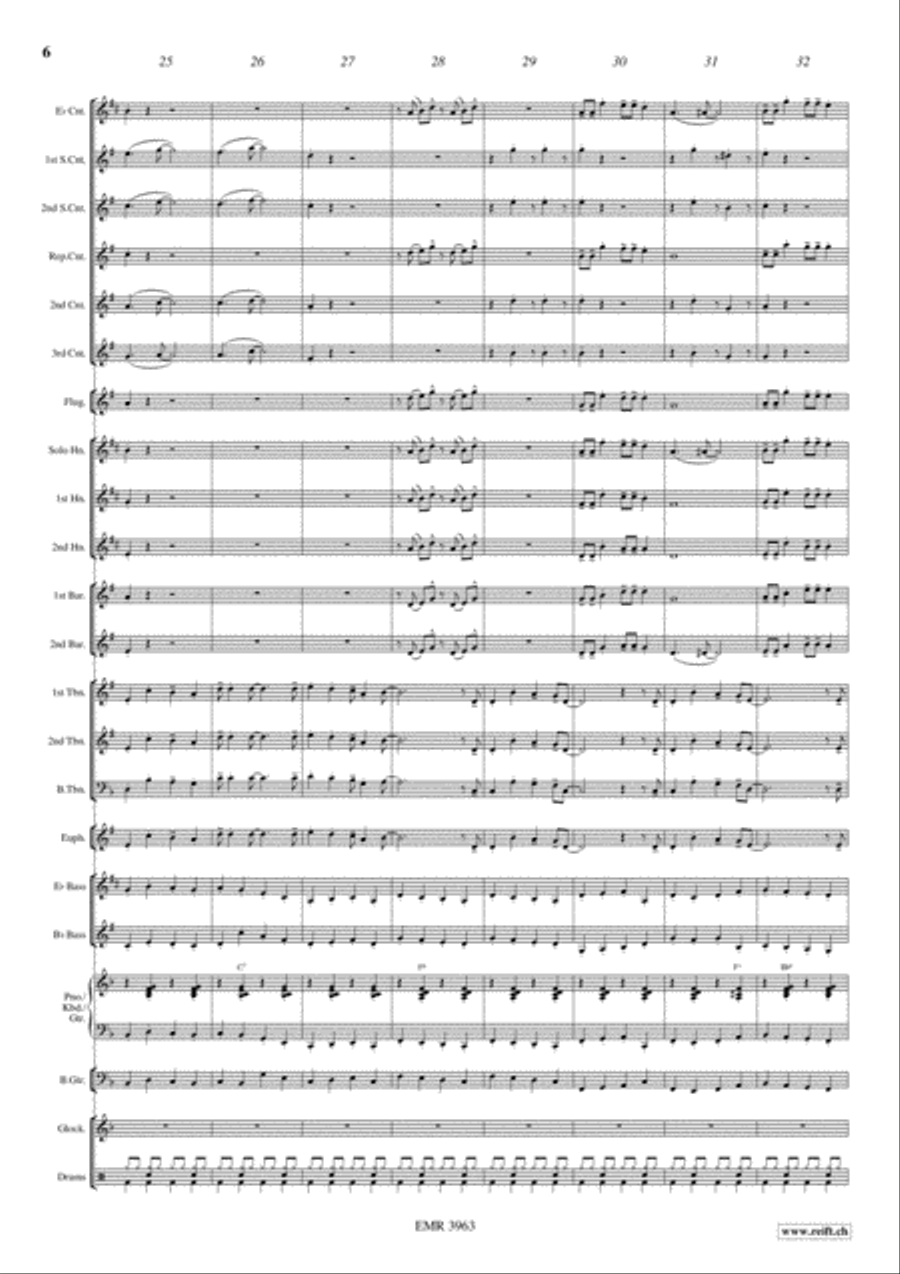 Swinging Santa Claus Brass Band scores gallery preview page 7