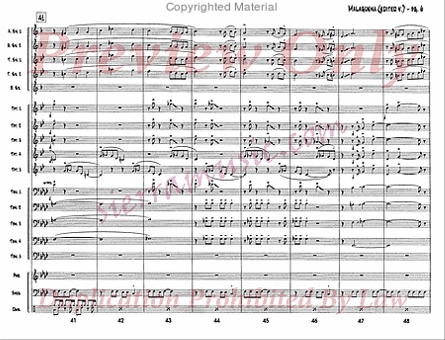 Malaguena Malaguena Jazz Ensemble scores gallery preview page 7