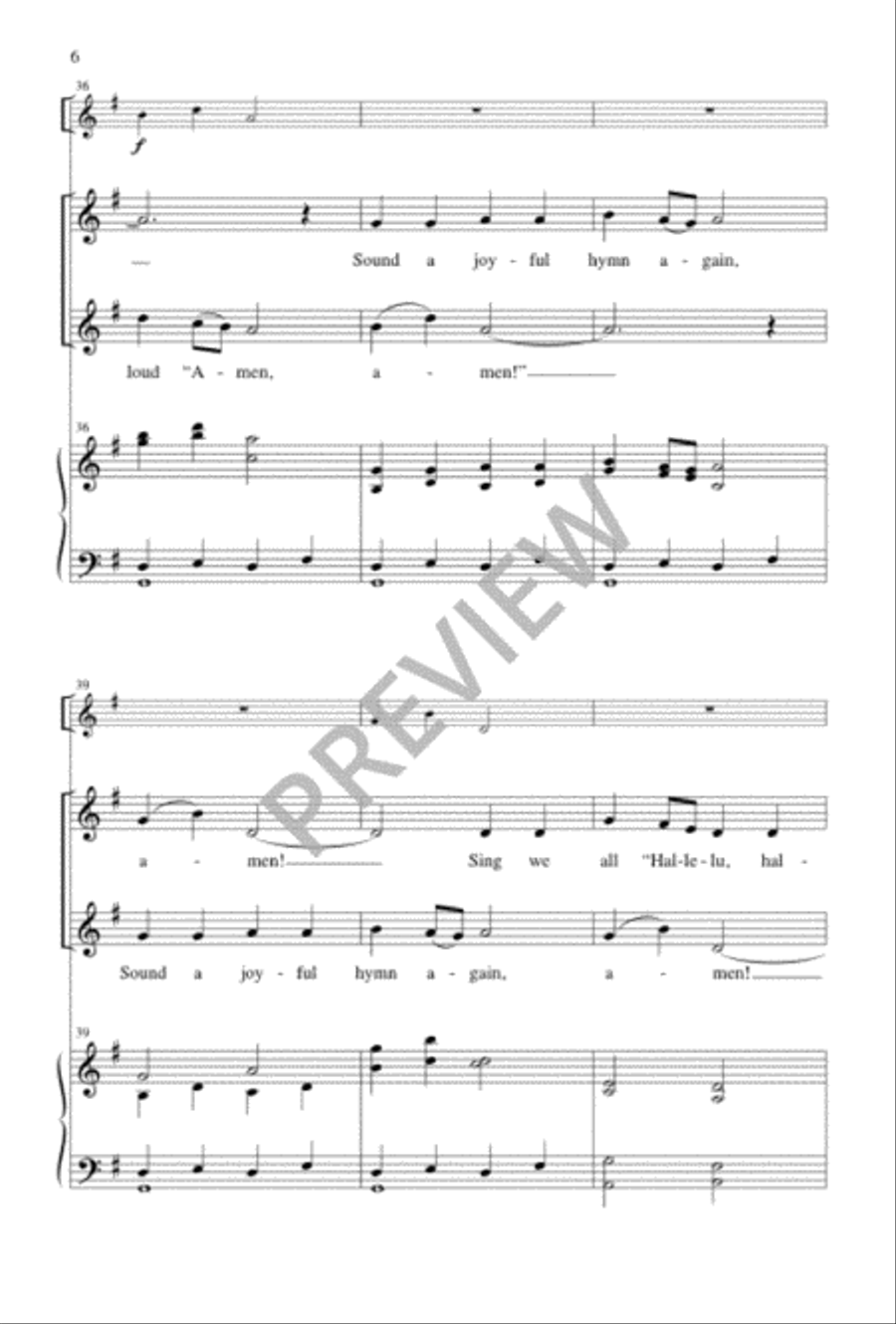 A Simple Song of Praise Unison Choir scores gallery preview page 7