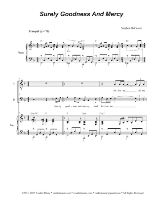Surely Goodness And Mercy (Duet for Tenor and Bass solo)