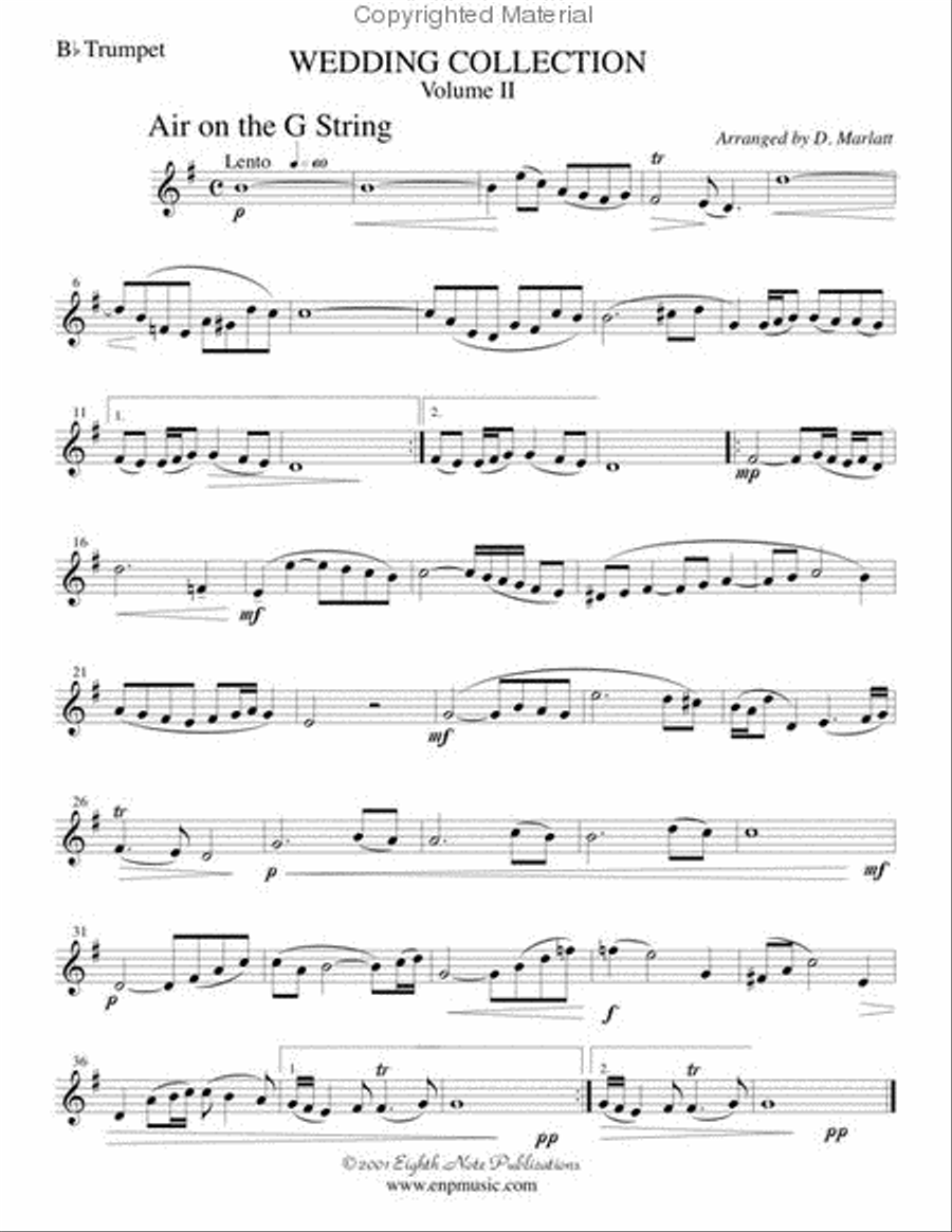 Wedding Collection, Volume II Cornet scores gallery preview page 2