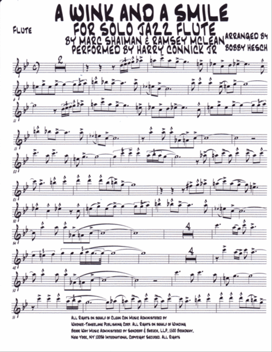 A Wink And A Smile Flute Solo scores gallery preview page 2