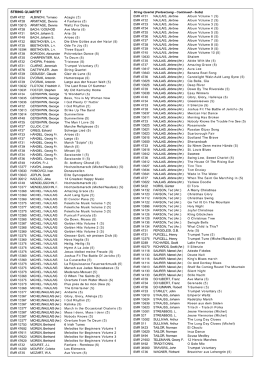 Canzon 9 String Quartet scores gallery preview page 4