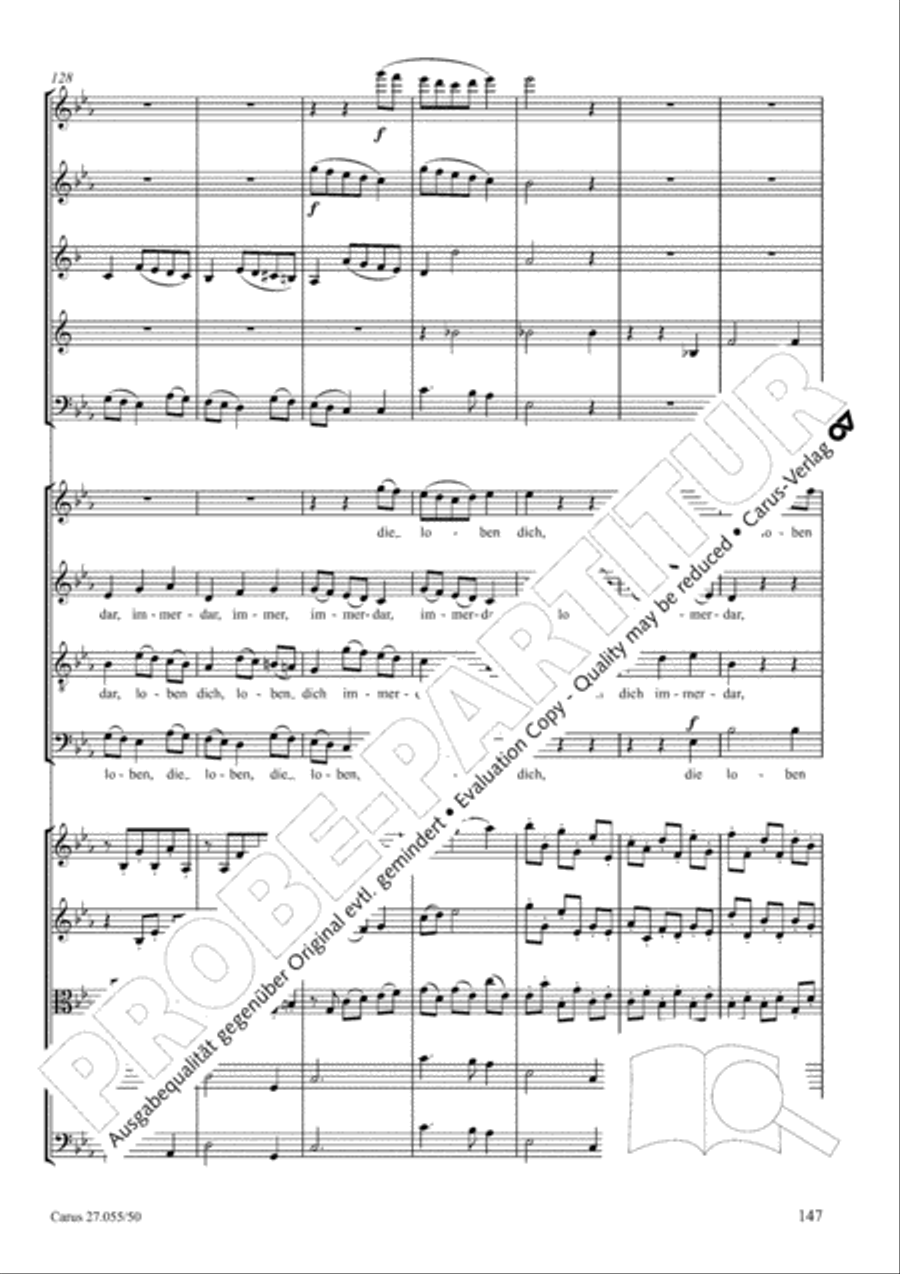 Ein Deutsches Requiem (German Requiem) 4-Part scores gallery preview page 154