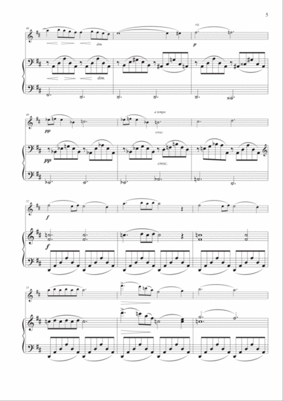 Nocturne Op. 9, No. 1 for Violin and Piano Violin Solo scores gallery preview page 5
