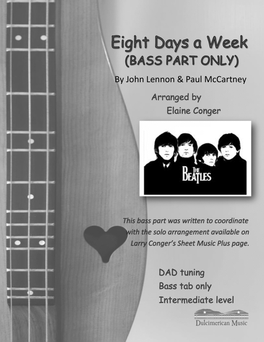Eight Days A Week Dulcimer scores gallery preview page 1