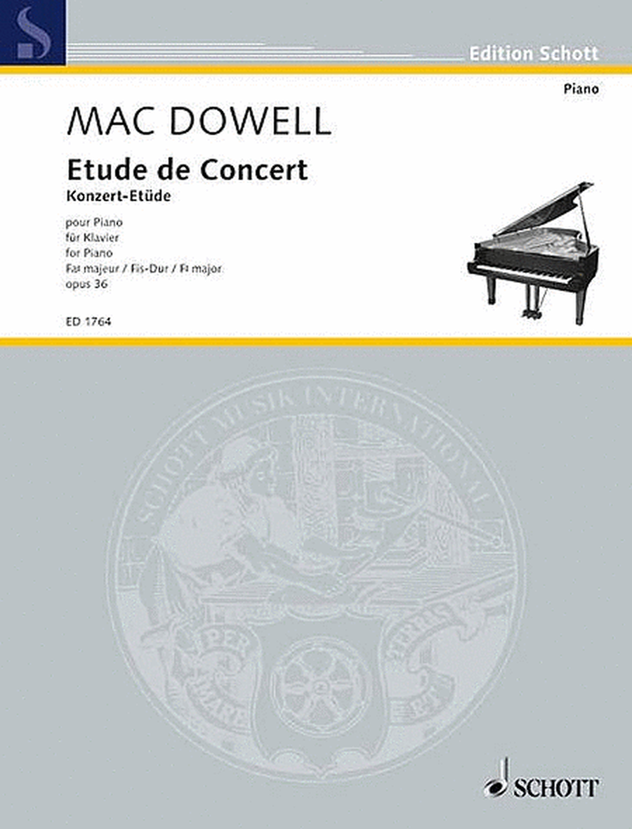 Macdowell E Konzert Etuede Op36 (fk)