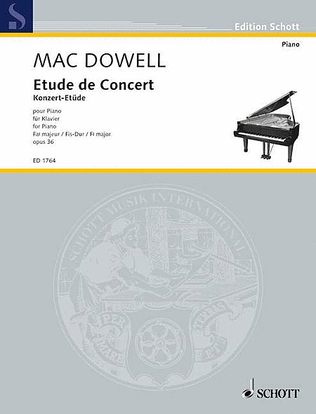 Book cover for Macdowell E Konzert Etuede Op36 (fk)
