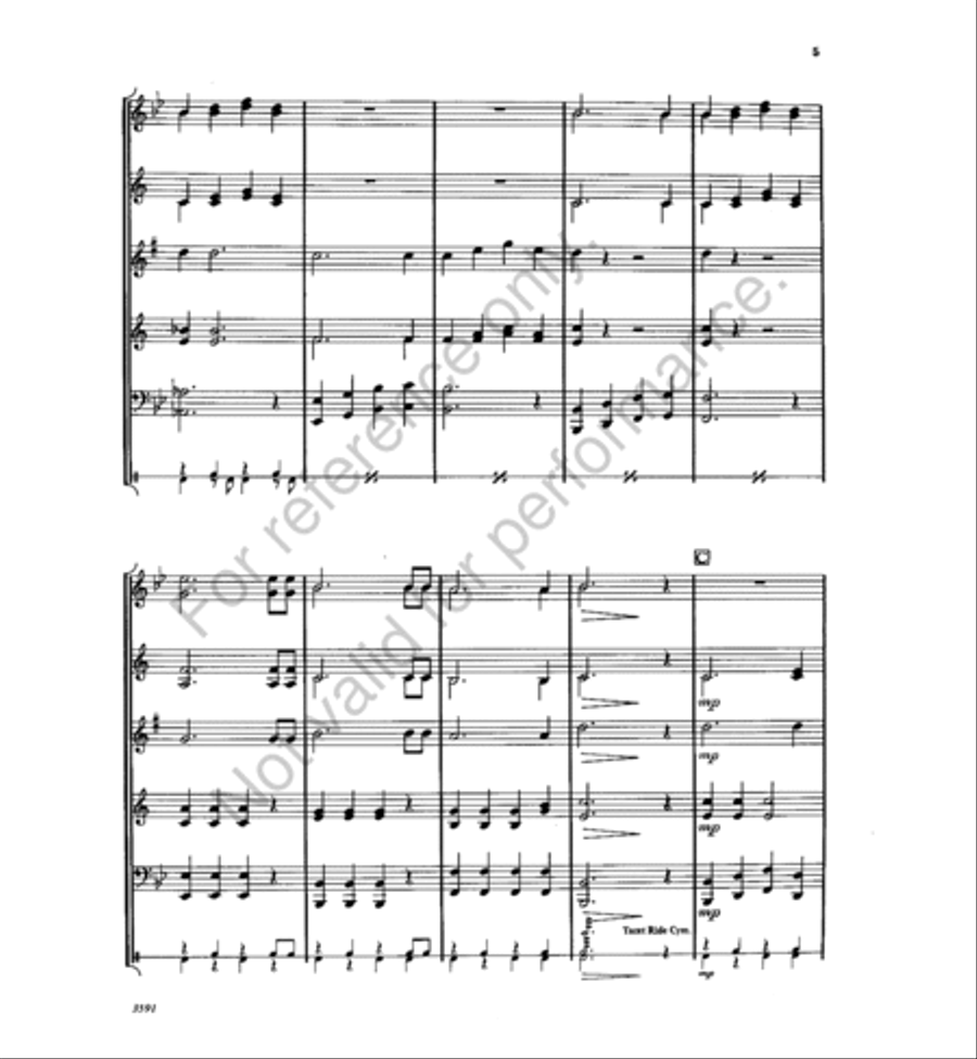 Swing Street Concert Band scores gallery preview page 4