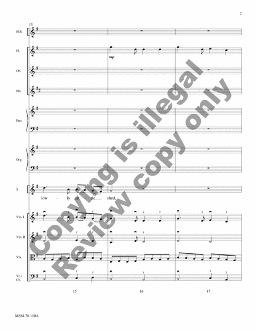 A Carol Suite (Chamber Orchestra Score) Choir scores gallery preview page 7