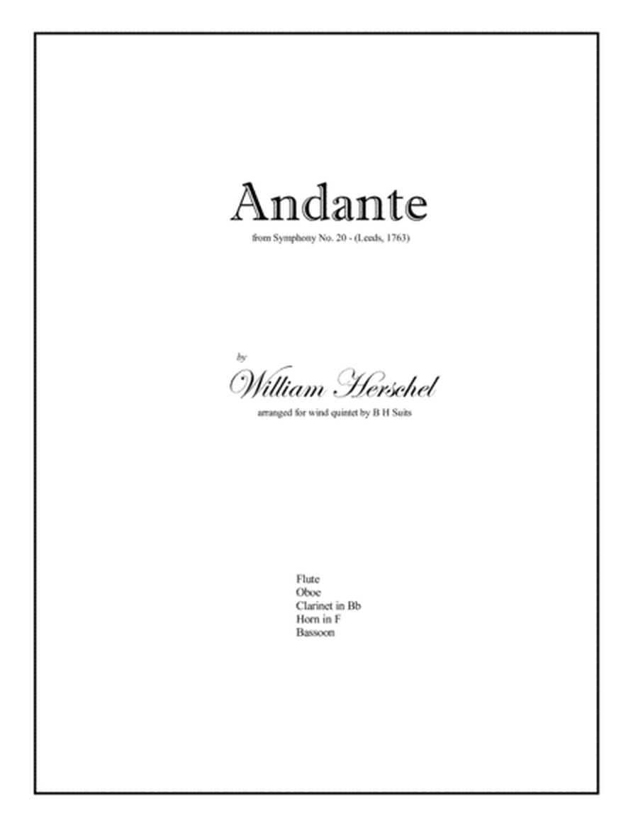Andante from Wm Herschel's Symphony #20 image number null