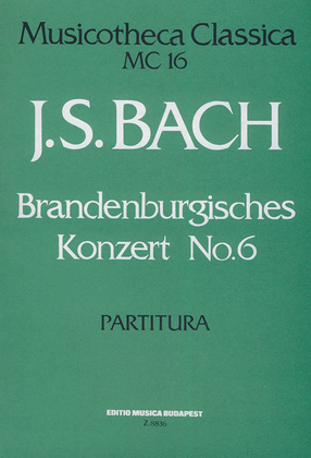 Brandenburgisches Konzert No. 6 MC 16