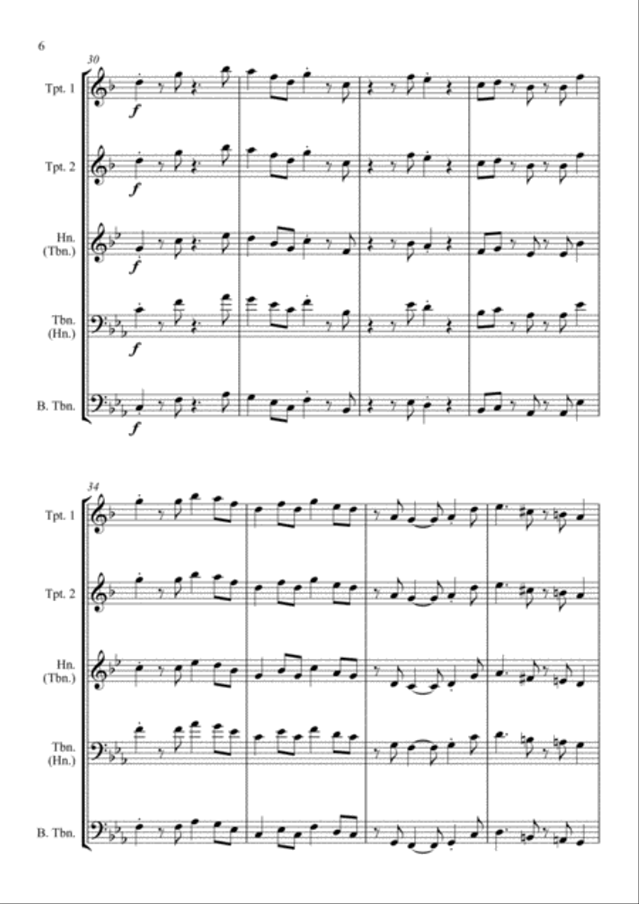 Spain Spain Brass Quartet scores gallery preview page 6