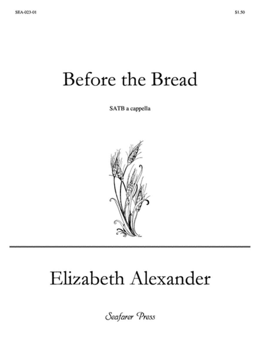 Before the Bread (SATB)