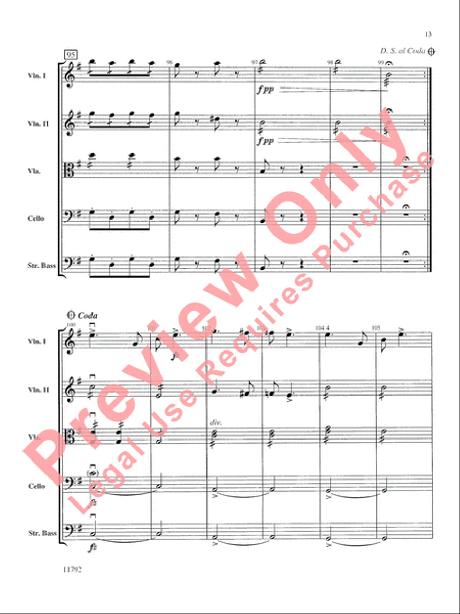 Symphony No. 9 String Orchestra scores gallery preview page 14
