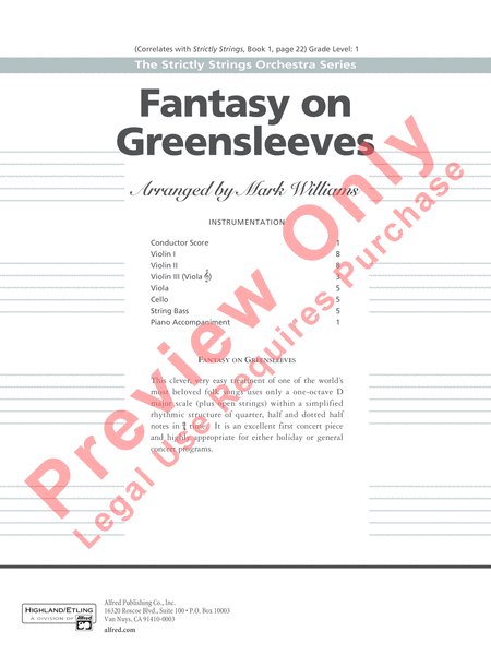 Fantasy on Greensleeves image number null