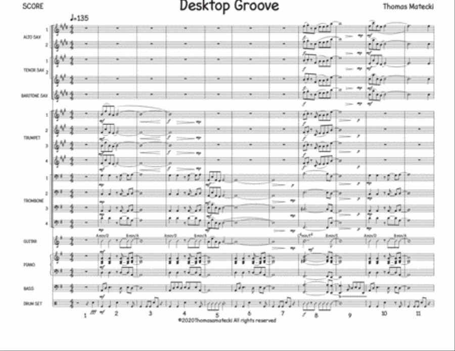 Desktop Grove for big band Jazz Ensemble scores gallery preview page 1