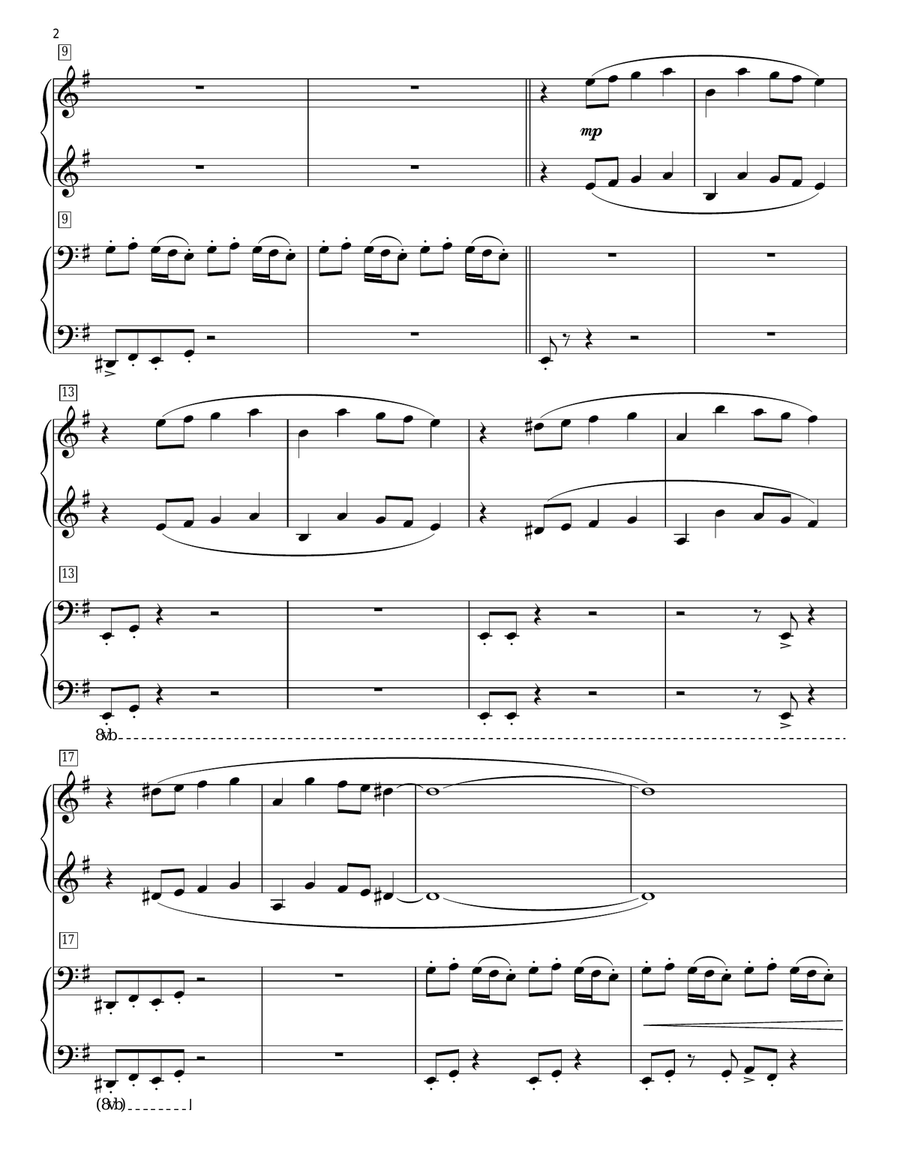 Duel Of The Fates (from Star Wars: The Phantom Menace) (arr. Phillip Keveren) Piano Duet scores gallery preview page 2