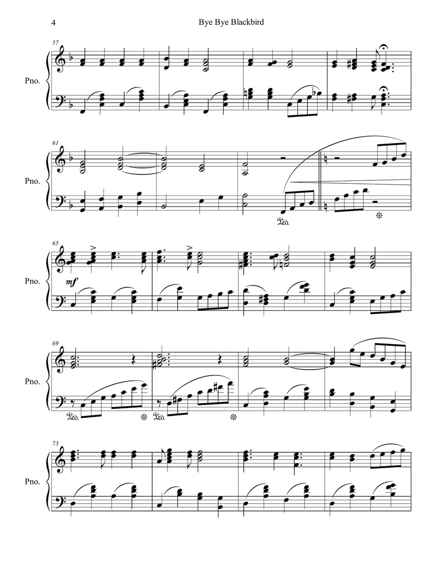 Bye Bye Blackbird Piano Method scores gallery preview page 5
