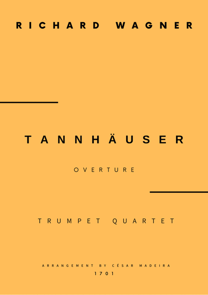 Tannhäuser (Overture) - Trumpet Quartet (Full Score and Parts) image number null