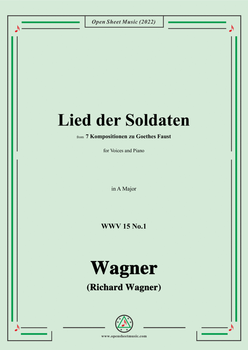 R. Wagner-Lied der Soldaten,in A Major,WWV 15 No.1 image number null