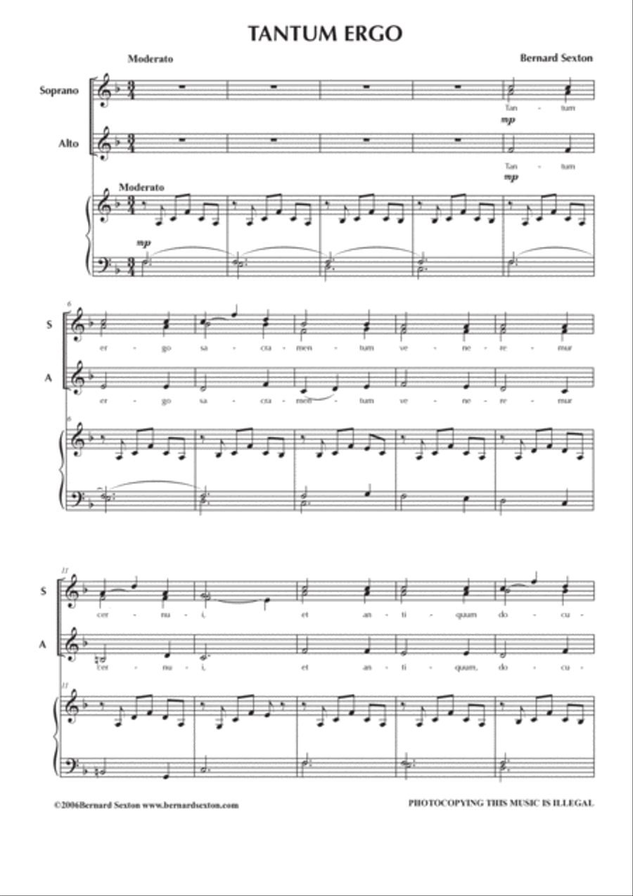 Tantum Ergo SSA scores gallery preview page 2