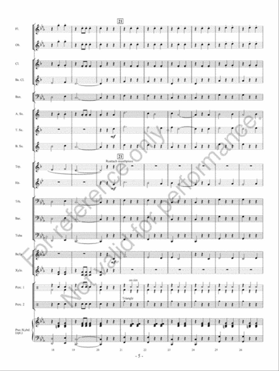 Waltz Of The Wraiths Concert Band scores gallery preview page 6
