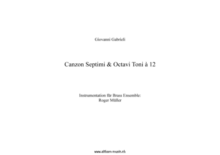 Canzon Septimi e Octavi Toni à 12