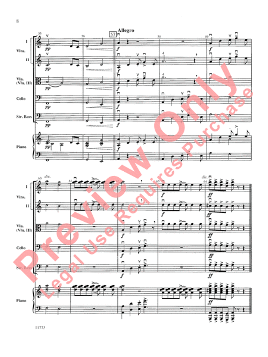 Dramatic Essay String Orchestra scores gallery preview page 9