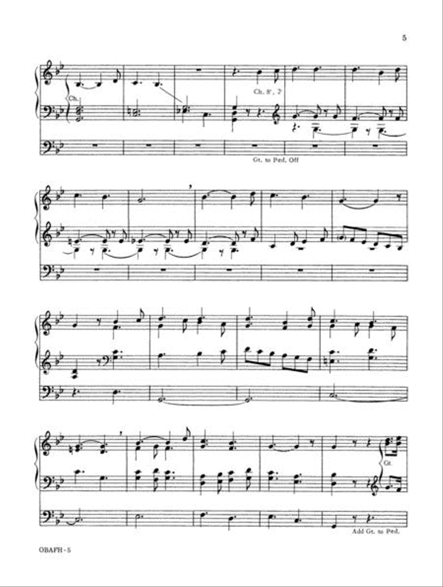 Organ Book of American Folk Hymns Organ Solo scores gallery preview page 5