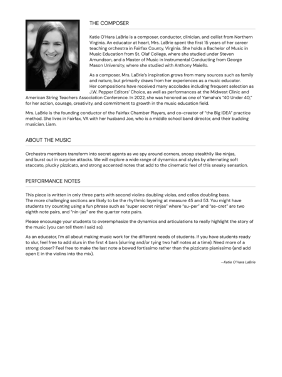 I Spy: Score String Orchestra scores gallery preview page 2
