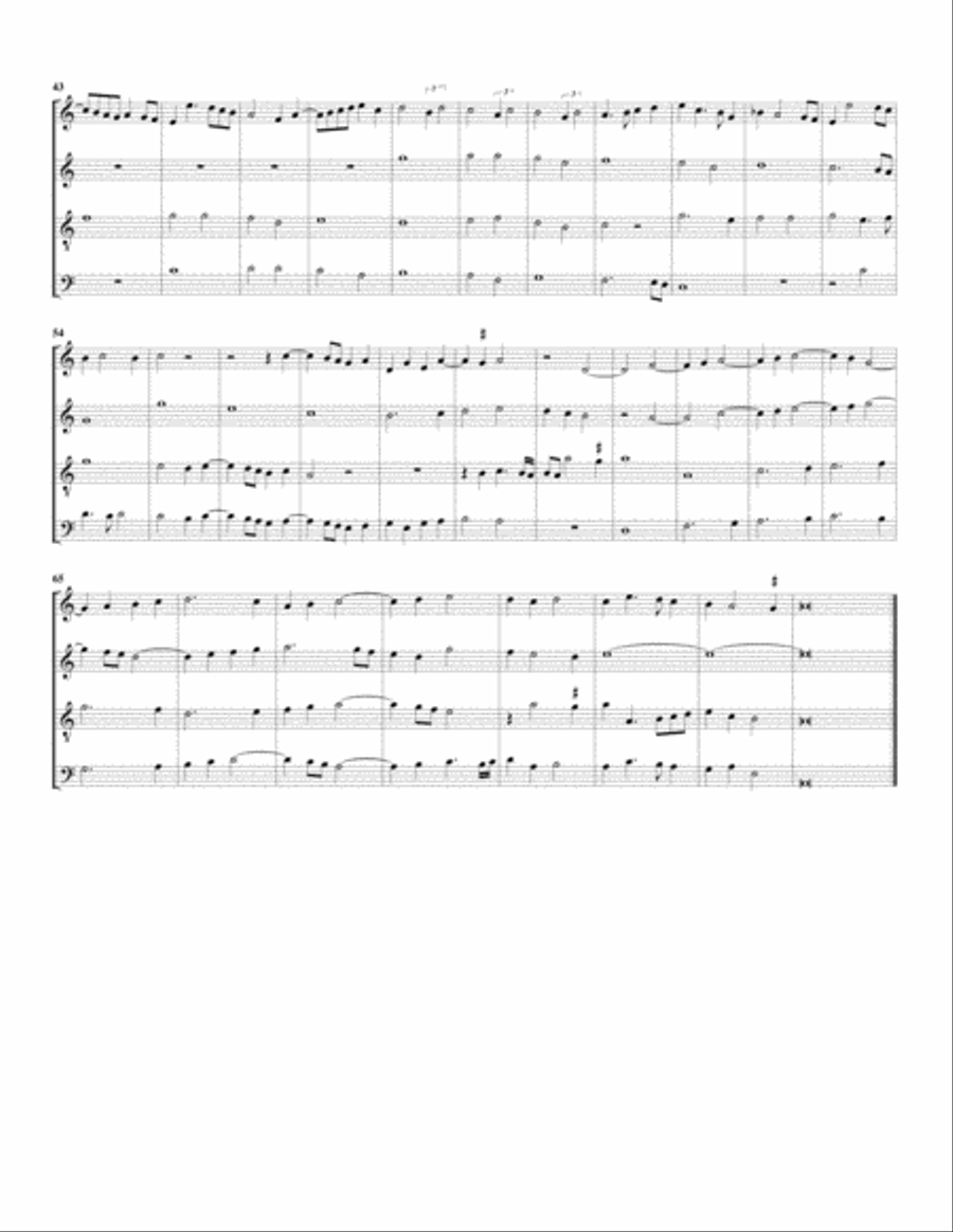 Fors seulement (arrangement for 4 recorders)