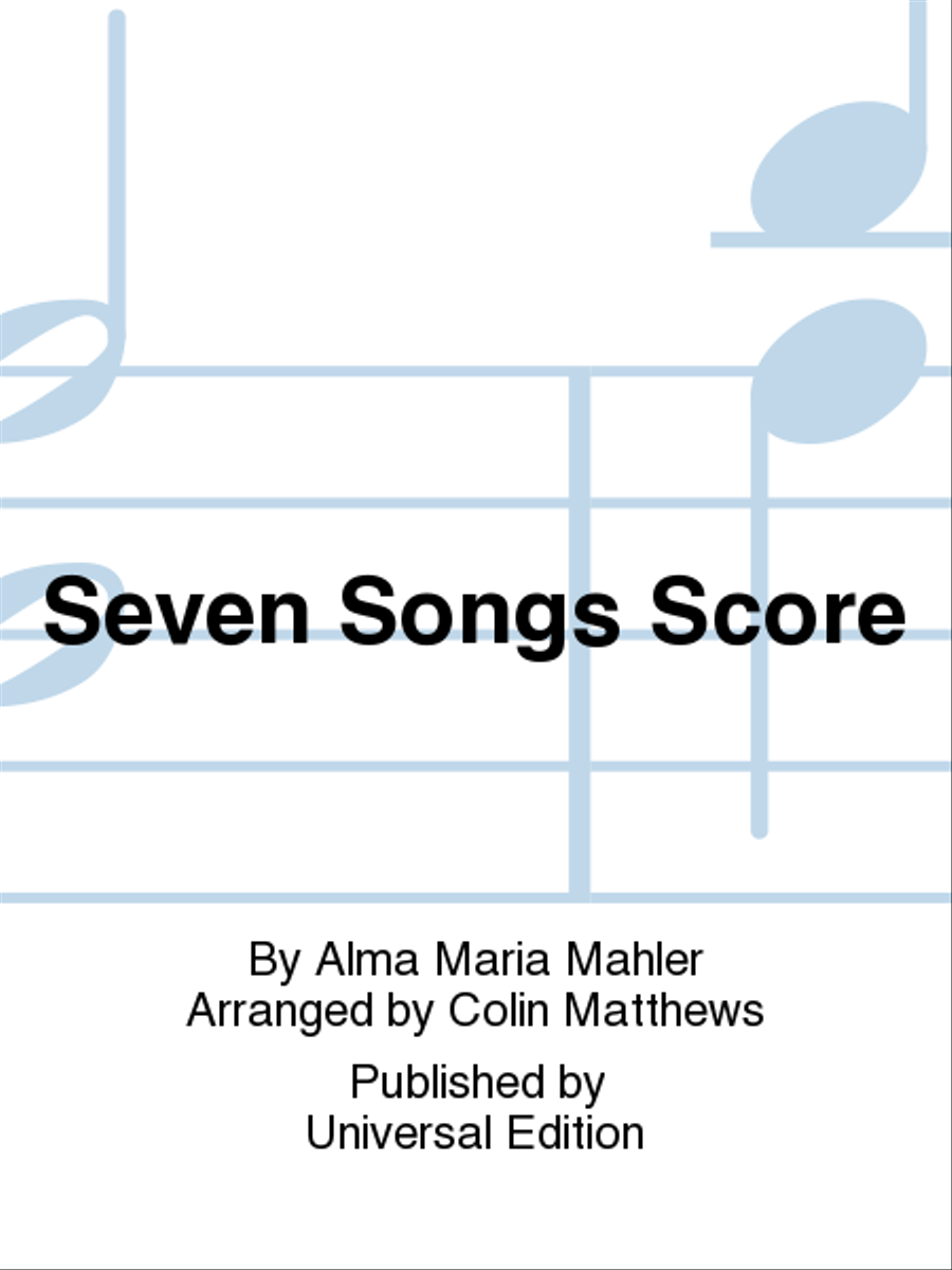 Seven Songs Score Seven Songs Score Score scores gallery preview page 1