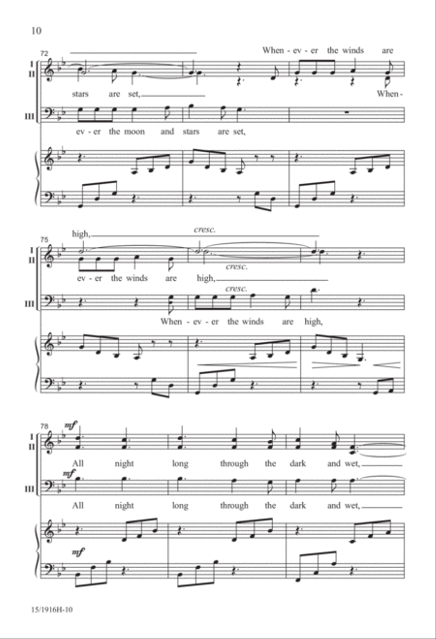 Windy Nights Windy Nights 3-Part scores gallery preview page 11