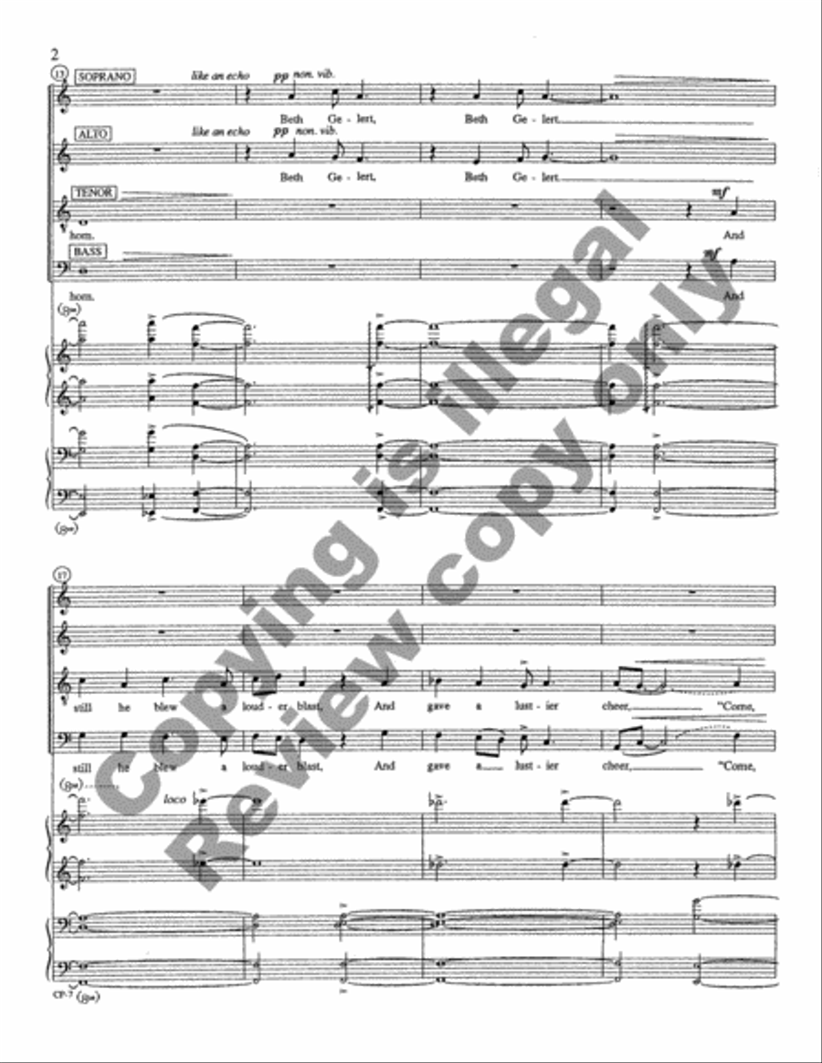 Beth Gelert 4-Part scores gallery preview page 4