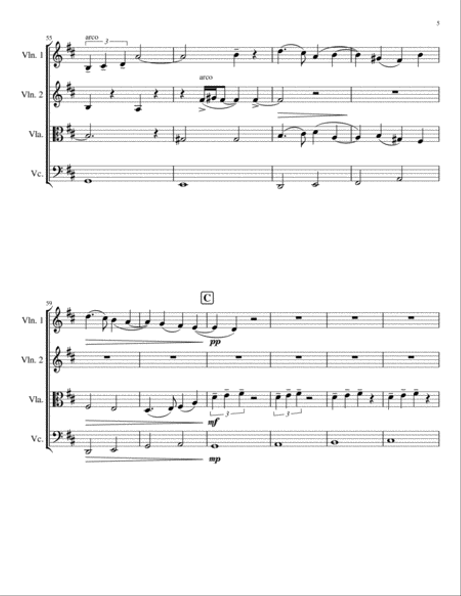 Reflections String Quartet scores gallery preview page 6