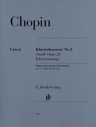Book cover for Concerto for Piano and Orchestra F minor Op. 21, No. 2
