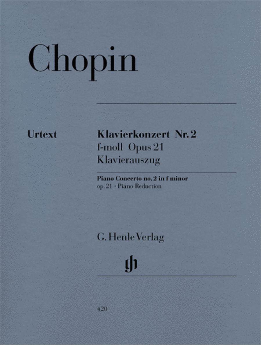 Book cover for Concerto for Piano and Orchestra F minor Op. 21, No. 2