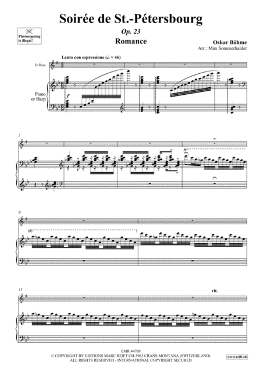 Soiree de St.-Petersbourg Harp scores gallery preview page 4