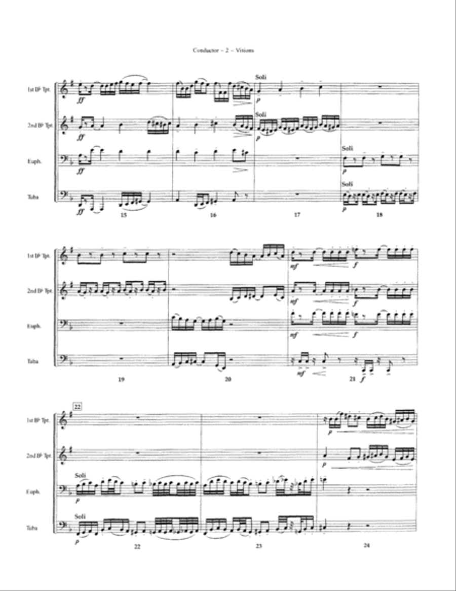 Visions Brass Quartet scores gallery preview page 4