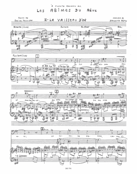 Les abimes du reve, opus 36 reduction de piano