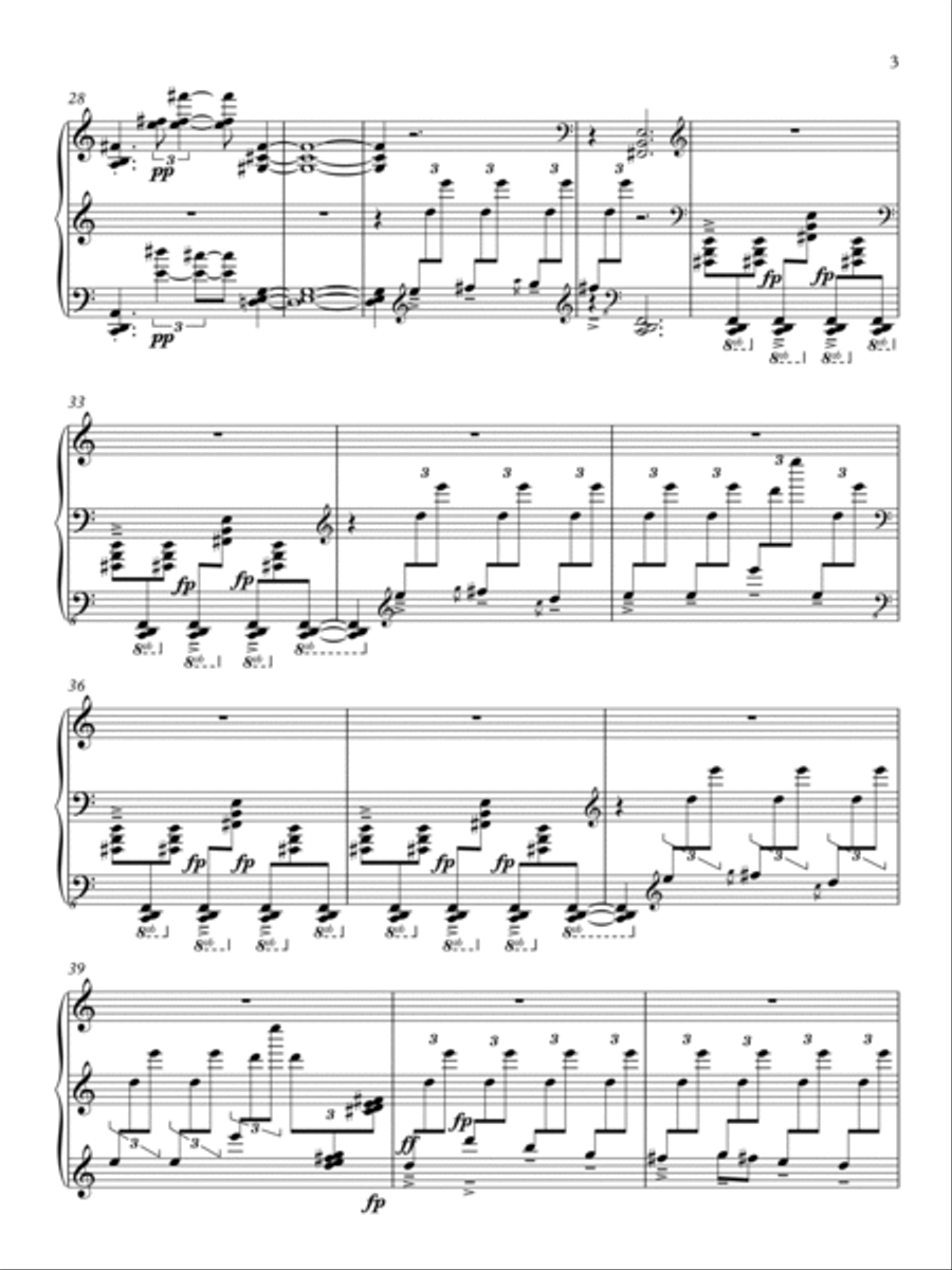 Reliev alpin I Rugoves ( Kosova) Piano Solo scores gallery preview page 3