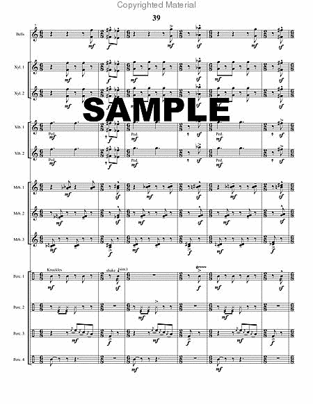 Symphony for Percussion by Mary Jeanne Van appledorn Marimba - Sheet Music