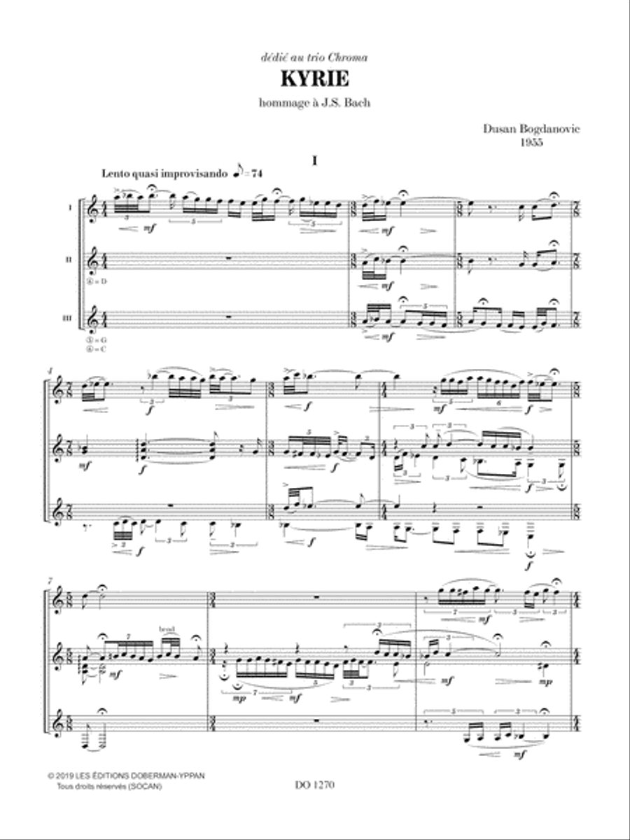 Kyrie Guitar Ensemble scores gallery preview page 2