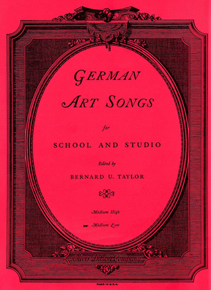 Book cover for German Art Songs