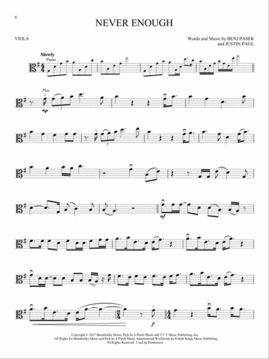 <br>Sheet music extract