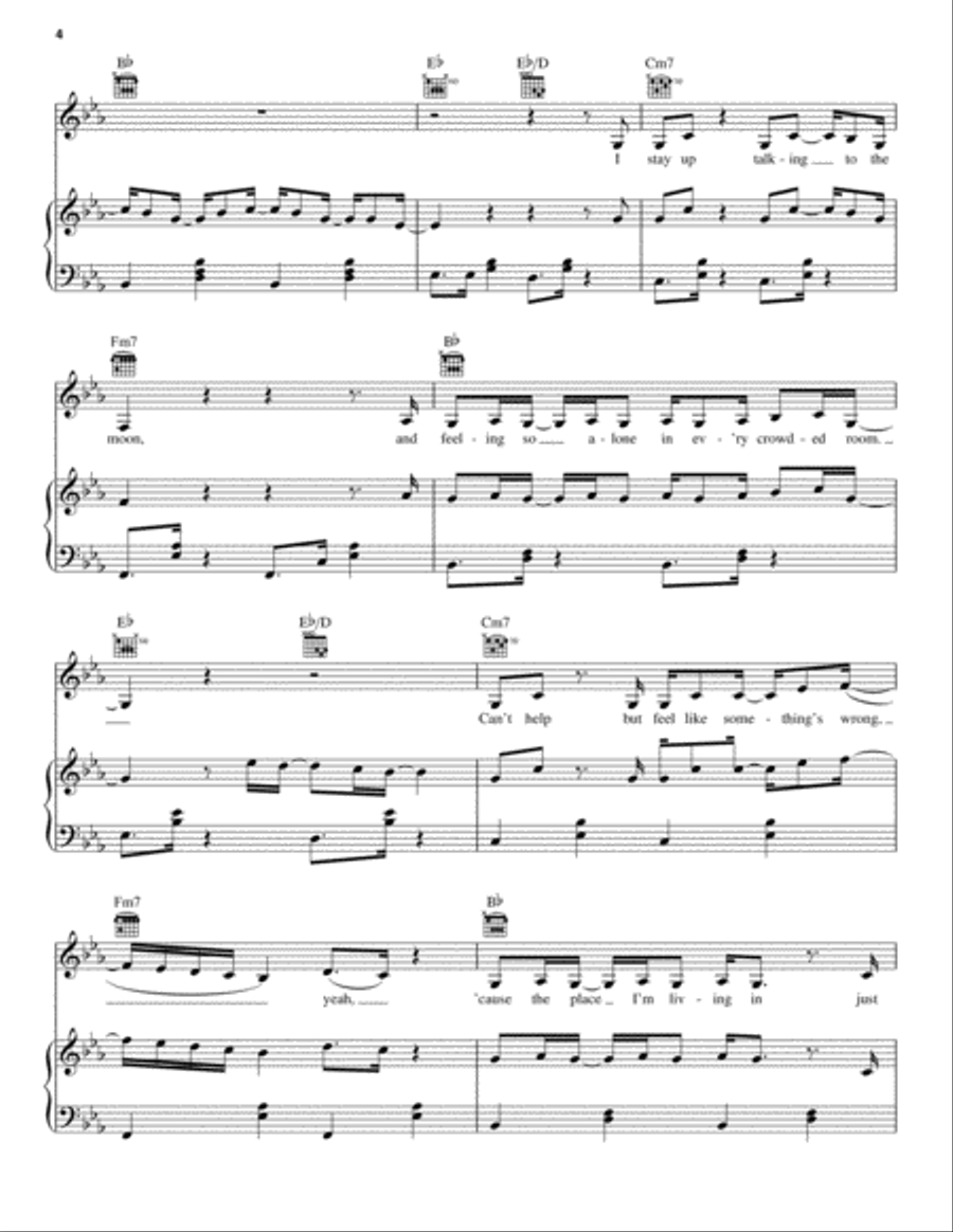 Real Friends Piano, Vocal, Guitar scores gallery preview page 4